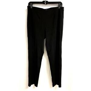 LES COPAINS High Rise Ponte Knit Slim Casual Pants Black Size IT 42 US 6
